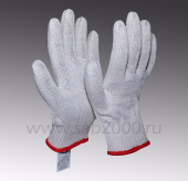 Рабочие трикотажные перчатки х/б "Люкс+" (10 класс, 6 нитей), по ГОСТ с маркировкой