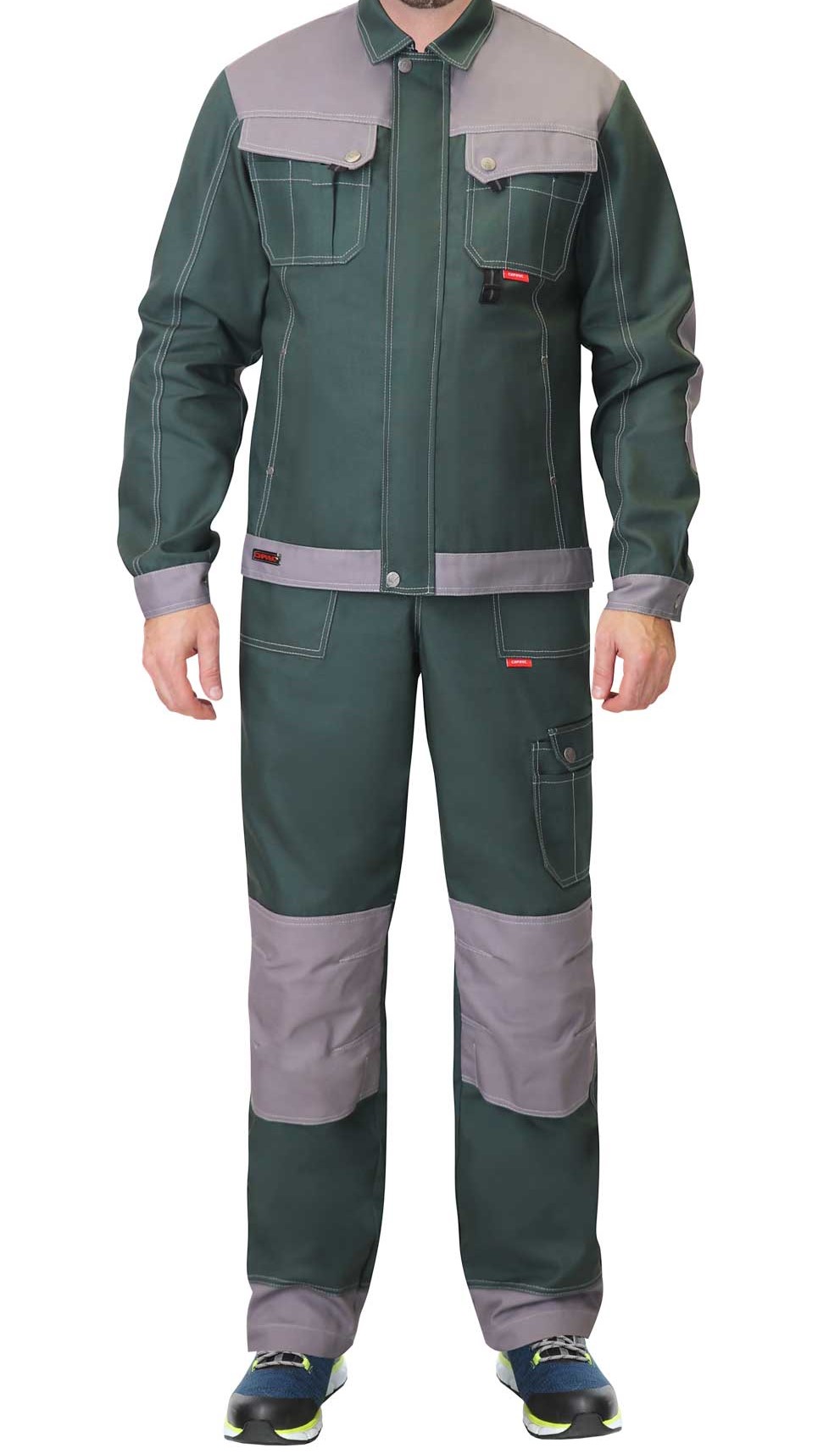 Куртка "С-Вест-Ворк" (бежевый/оливковый/зеленый) пл. 275 г/кв.м - фото 1