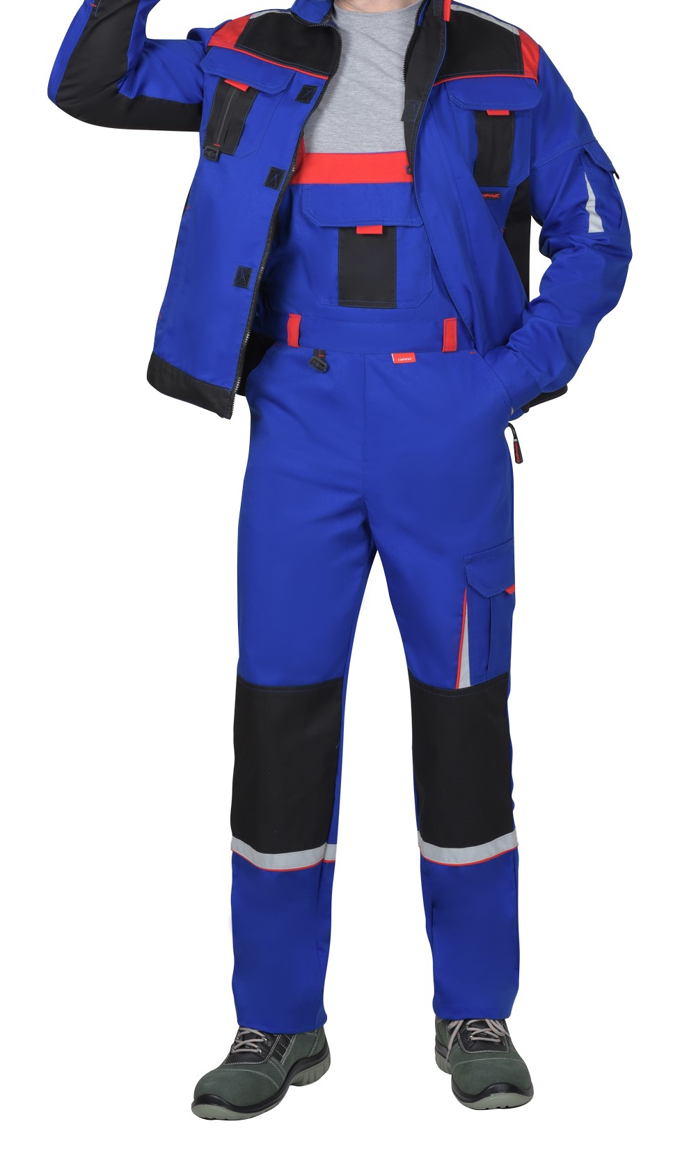 Костюм "С-Стан" куртка, брюки / куртка, полукомбинезон (оливковый, васильковый, синий) - фото 1