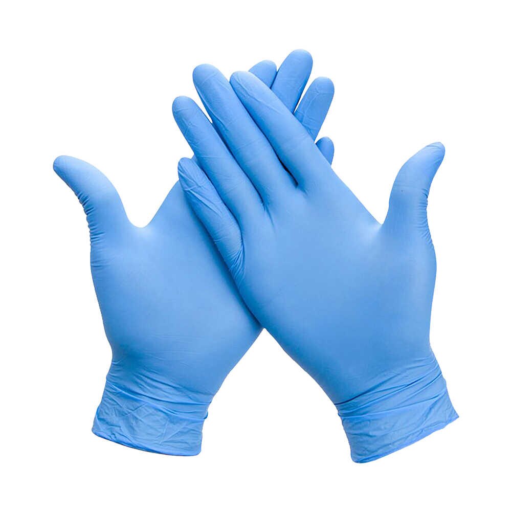 Перчатки нитриловые голубые/фиолетовые, 50пар/100шт (S, M, L, XL) - фото 1