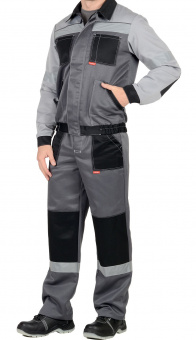 Костюм "С-Лигор" куртка, брюки, СОП 50мм (васильковый, серый, серый с красным)
