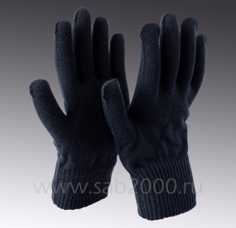 Перчатки утепленные с повышенным содержанием натуральной шерсти (шерсть/акрил), двойные